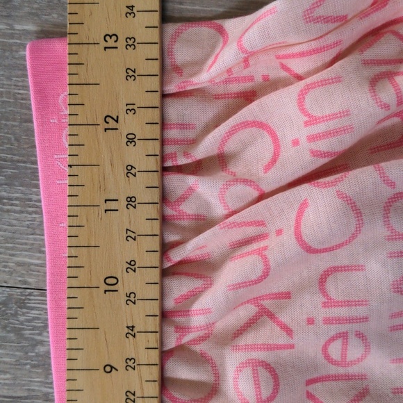 Calvin Klein Pajama Bottoms Women's XL 14-16 All Over Logo Pink Barbiecore NWOT - Picture 3 of 7